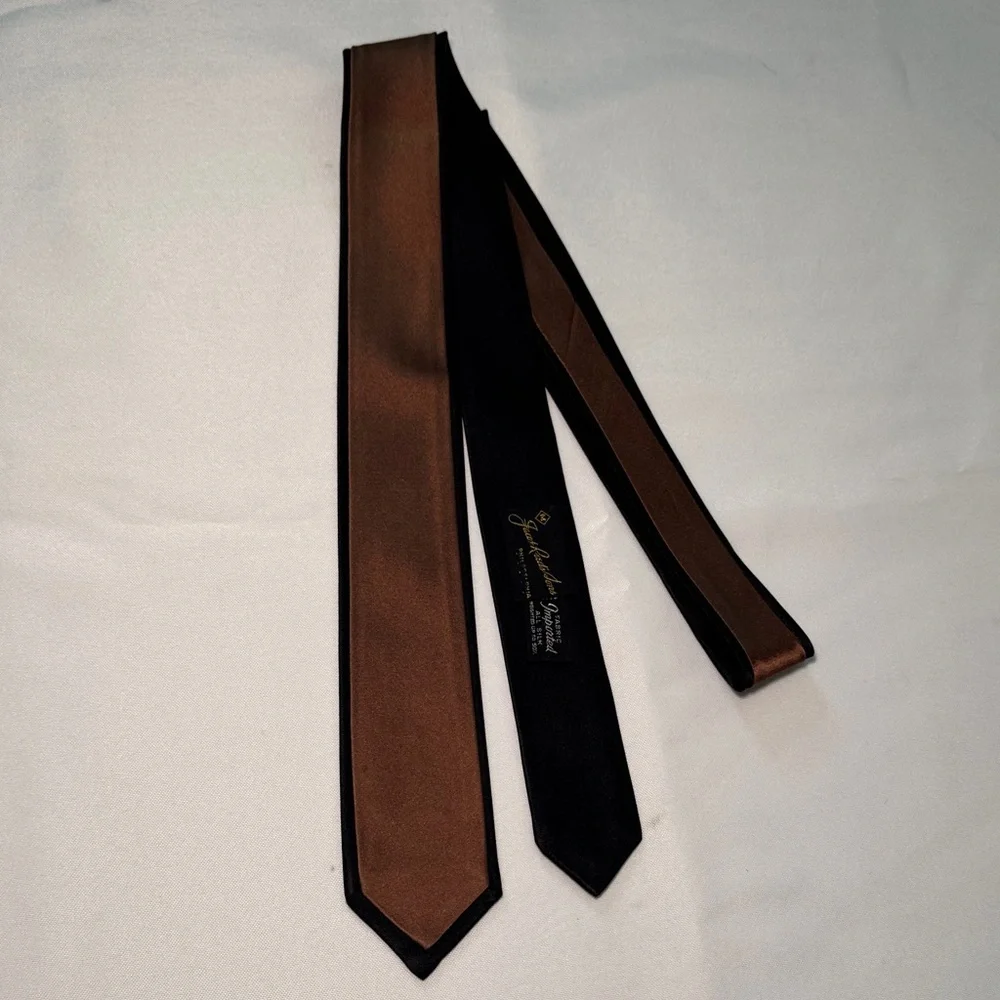 Sophisticated Black and Brown Men's Tie